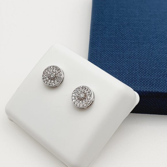 "925 Sterling Silver Plated CZ Earrings, INUS1BR169 - Picture 10 of 10